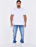 Jeans destroy coupe droite