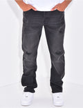 Jeans destroy coupe droite