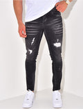 Jeans destroy délavé