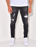 Jeans destroy délavé