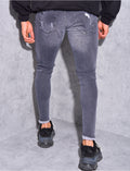 Jeans destroy effiloché aus chevilles