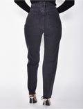 Jeans destroy taille haute