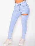 Jeans skinny destroy ultra stretchy