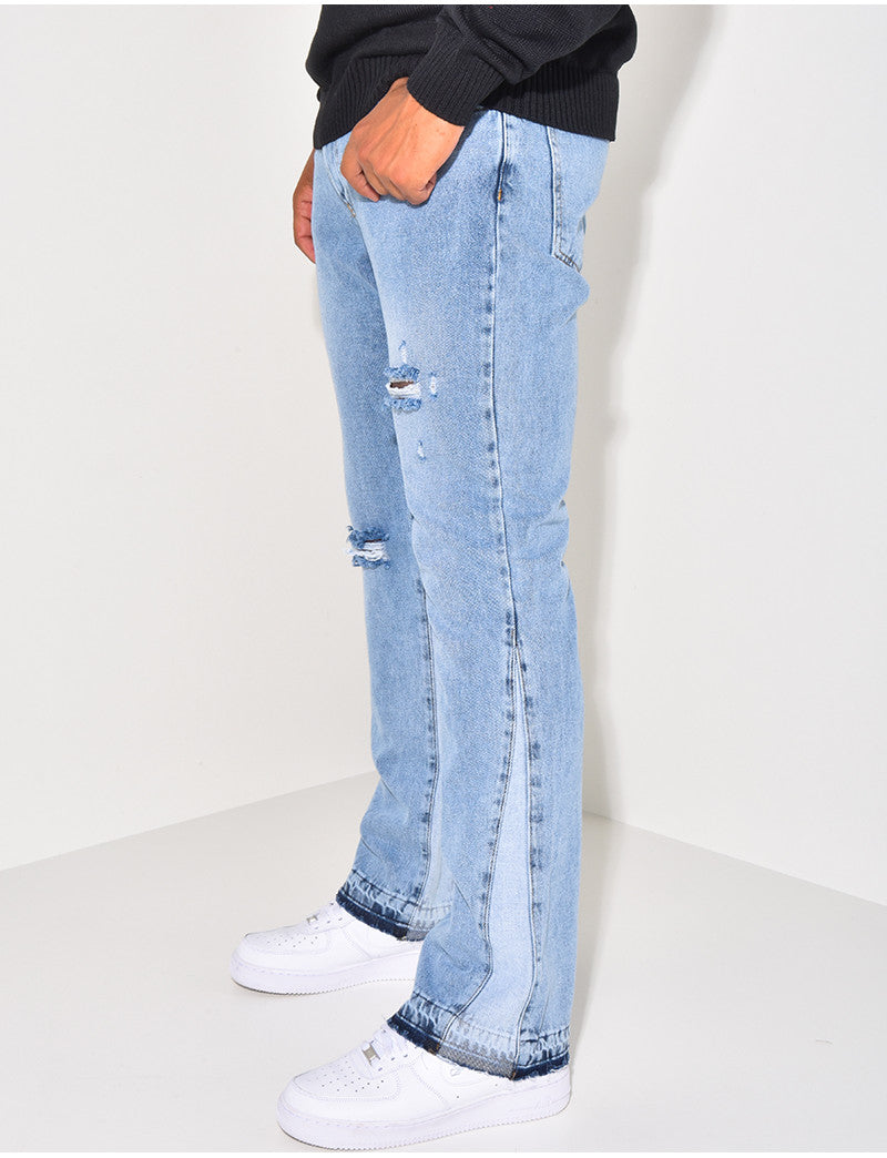 Jeans Flare Bleu