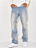 Jeans flare délavé