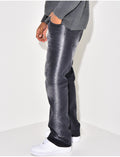Jeans flare délavé