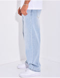 Jeans large délavé