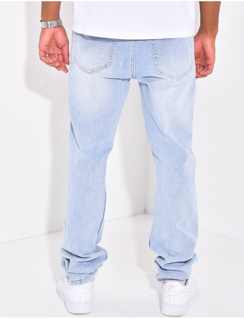 Jeans large destroy