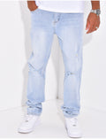 Jeans large destroy