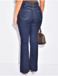 Jeans taille basse à ceinture à la taille