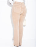 jeans flare stretch à poches sur l'avant
