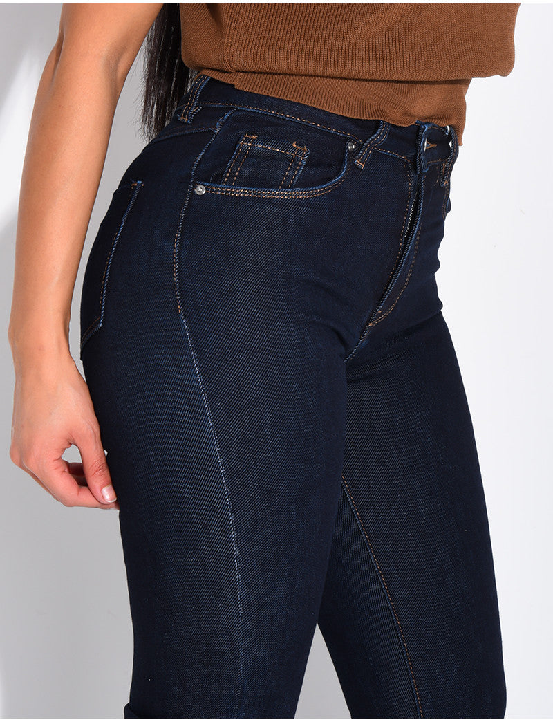 Jeans flare stretchy taille haute