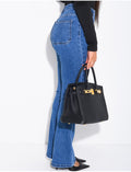 jeans flare stretch à poches sur l'avant