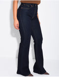 Jeans skinny stretch à bas évasé