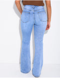 Jeans skinny stretch à bas évasé