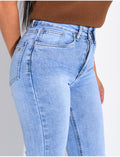 Jeans skinny stretch à bas évasé