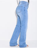 Jeans coupe droite taille haute stretchy