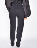Jeans taille haute destroy