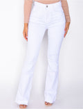 Jeans taille haute patte d'eph
