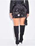 Minijupe à sequins