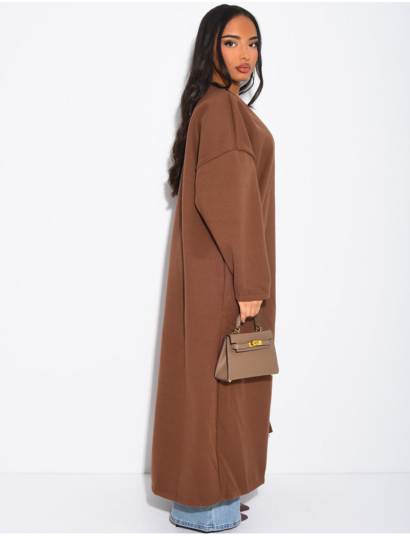 Kimono long et épais en feutrine