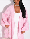 Kimono oversize texturé