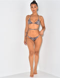 Maillot de bain 2 pièces léopard