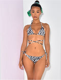 Maillot de bain 2 pièces zèbre