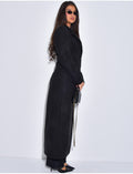 Manteau long en laine cintré