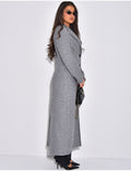 Manteau long en laine cintré
