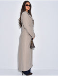 Manteau long en laine cintré