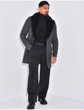 Manteau col en fourrure