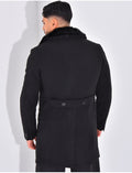 Manteau col en fourrure