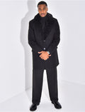 Manteau col en fourrure