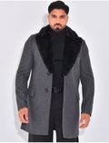 Manteau col en fourrure