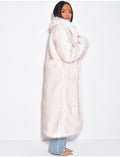 Manteau oversize à fourrure premium