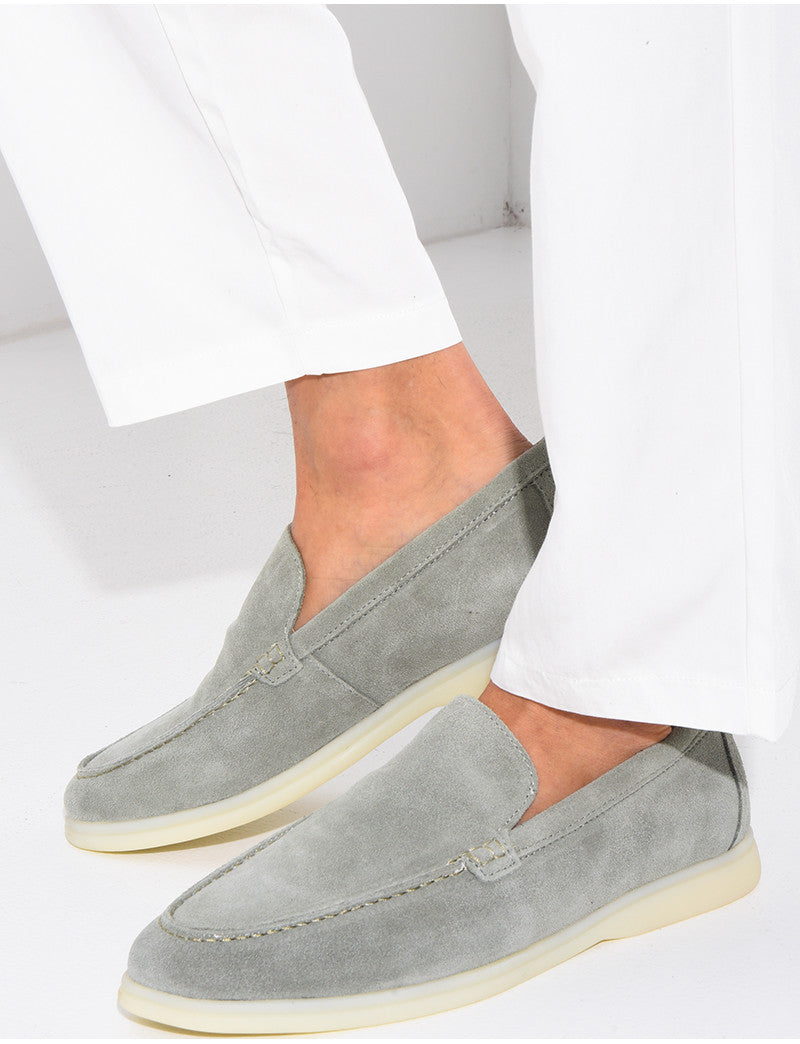 Mocassins en suédine