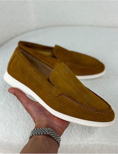 Mocassins en cuir suédine