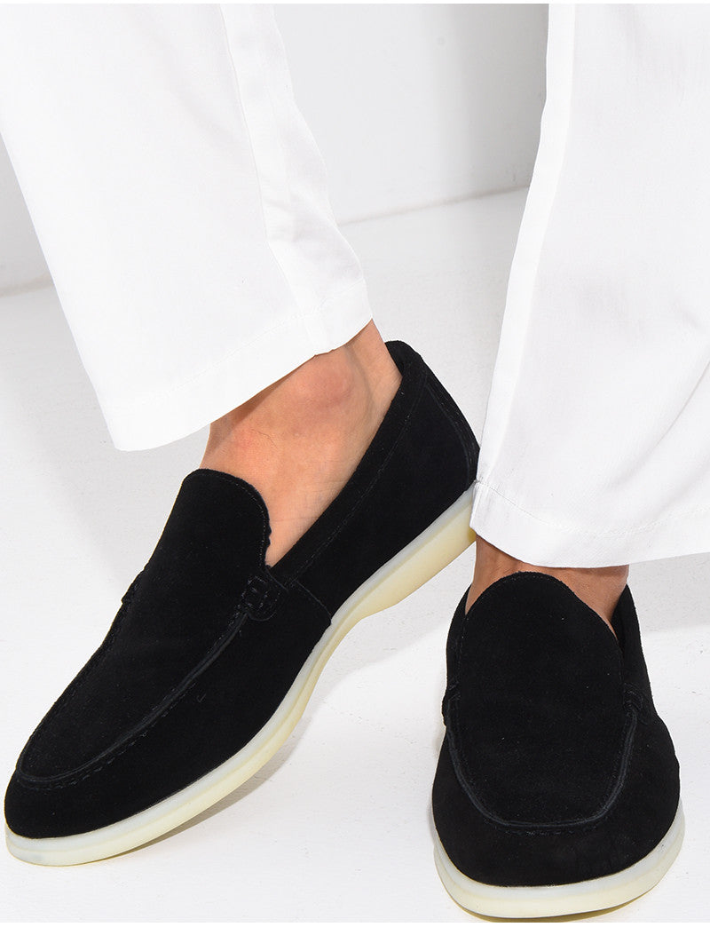 Mocassins en suédine