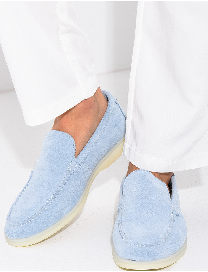 Mocassins en suédine