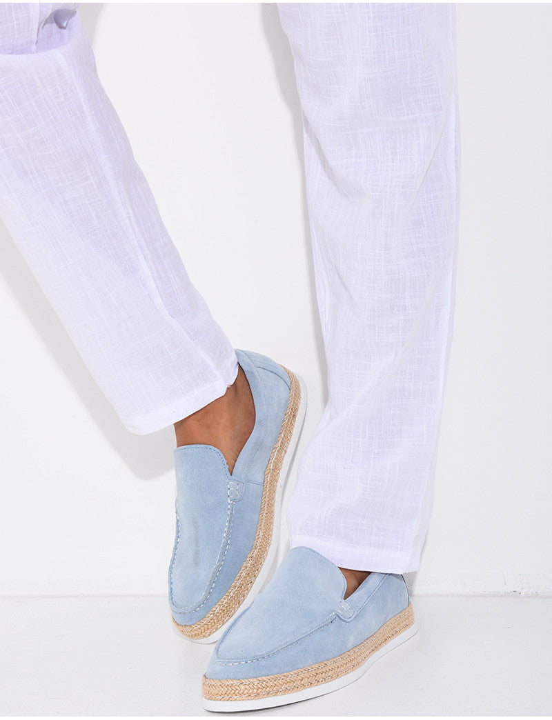 Mocassins en suédine