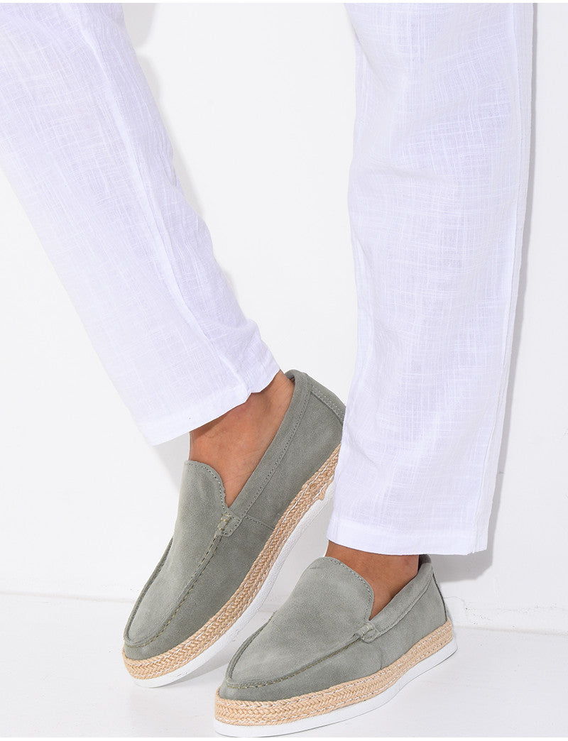Mocassins en suédine