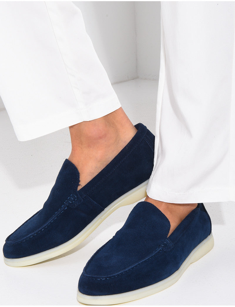 Mocassins en suédine