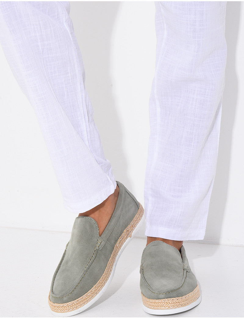 Mocassins en suédine