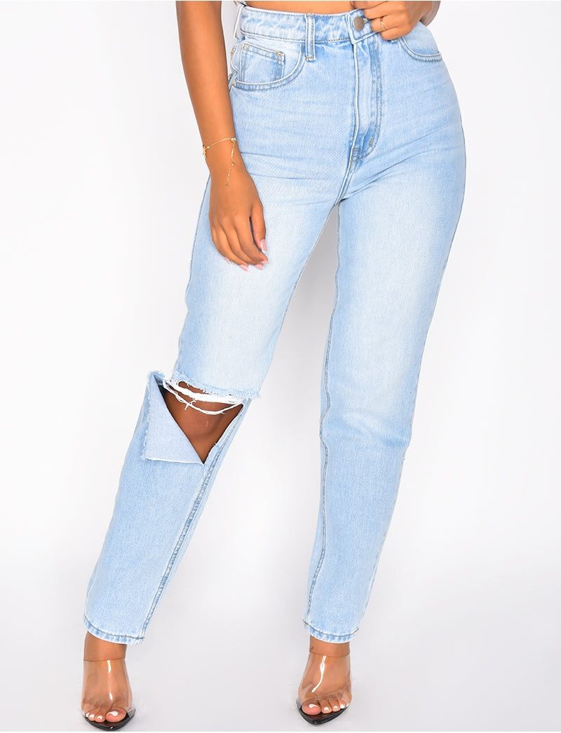 Mom jeans destroy