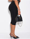 Legging style capri en tissu stretch