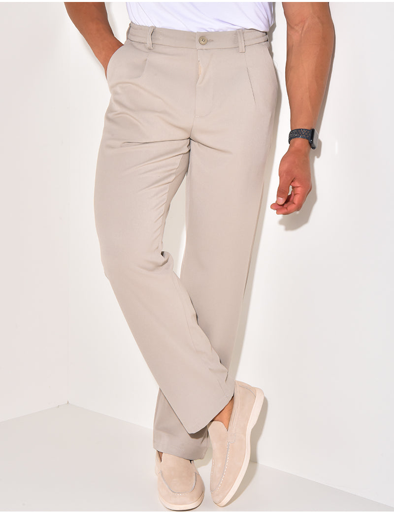 Pantalon à ceinture élastique