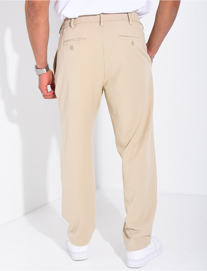 Pantalon à ceinture élastique
