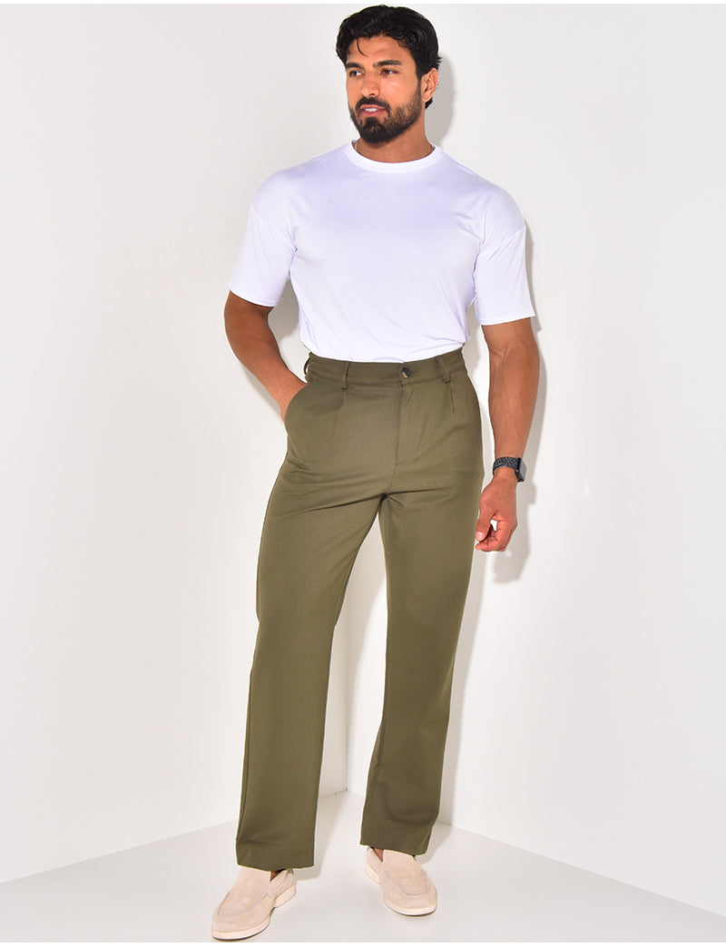 Pantalon à ceinture élastique