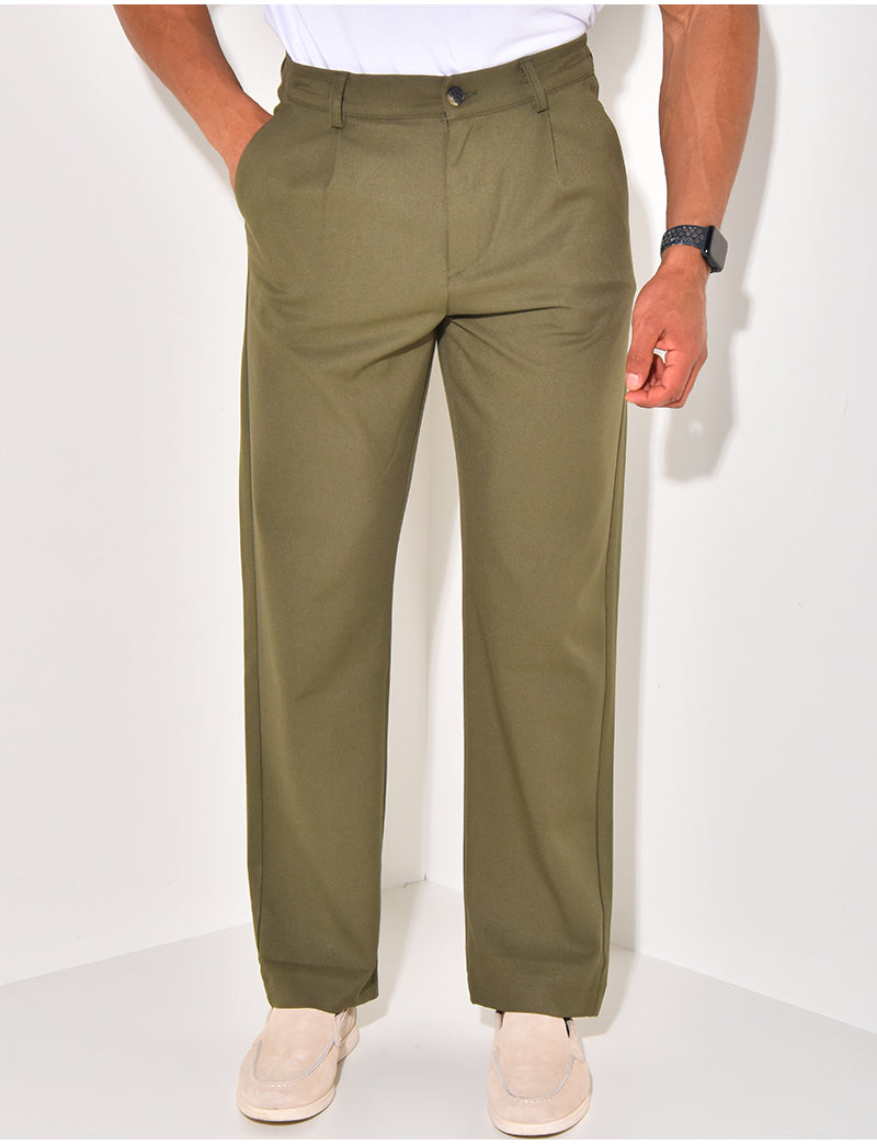 Pantalon à ceinture élastique